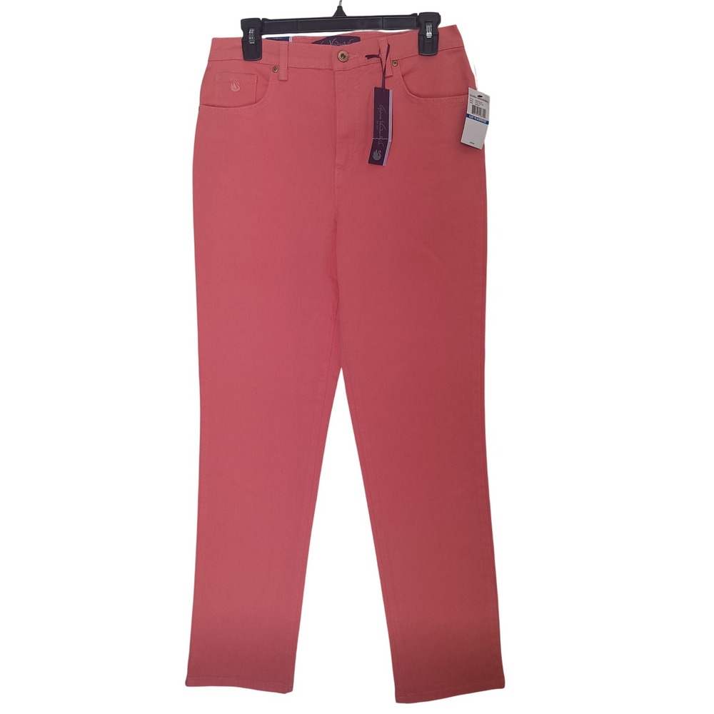 Gloria Vanderbilt Amanda Jeans Womens 10 Coral Nectar High Rise Classic Tapered